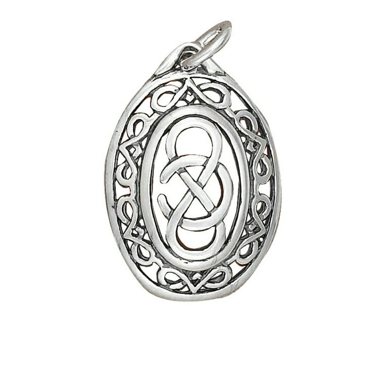 Infinity outlet knot pendant