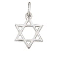 thumbnail image 1 of Sterling Silver 24" Unisex 1.5mm Box Chain Star Of David Jewish Pendant Necklace, 1 of 2
