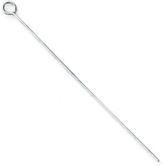 Sterling Silver 24Ga Eyepin 1.5" - Pack Of 12