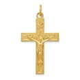 thumbnail image 1 of Sterling Silver & 24k Gold -plated INRI Crucifix Pendant Charm, 1 of 4