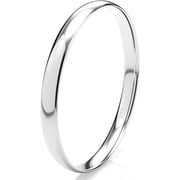 Sterling Silver 2MM High Polish Plain Dome Tarnish Resistant Comfort Fit Wedding Band Ring-4