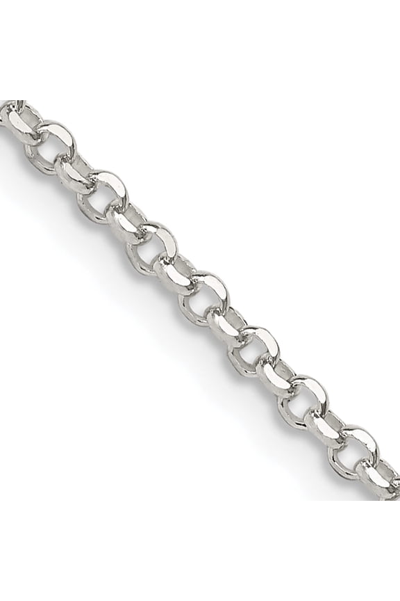 Sterling Silver 2mm Diamond-Cut Cable Chain (24 X 2) Made In Italy qhc035-24