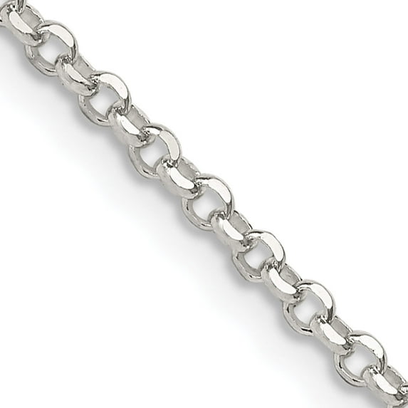 Sterling Silver 2mm Diamond-Cut Cable Chain (30 X 2) Made In Italy qhc035-30