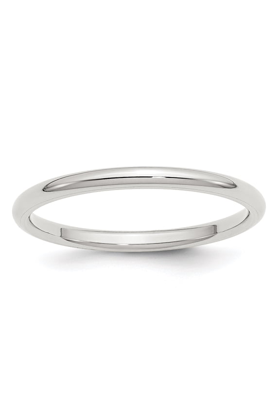925 Sterling Silver Polished 2mm Comfort-Fit Size 9 Band Ring Ring for Women and Men