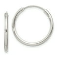 thumbnail image 1 of Sterling Silver 2mm Hoop Earrings Sterling Silver Earrings, 1 of 1
