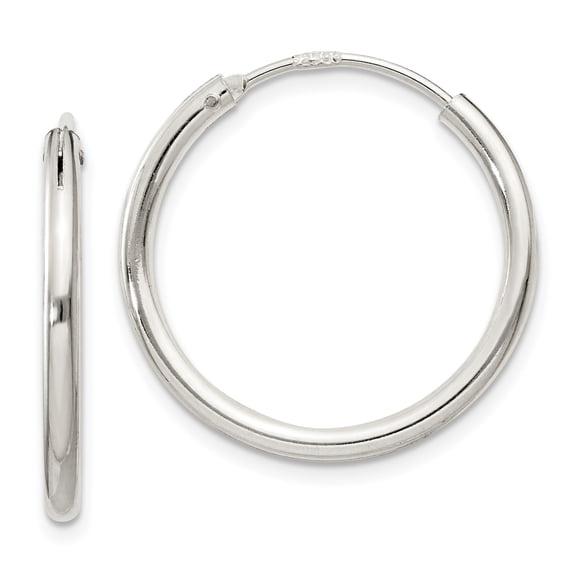 Sterling Silver 2mm Hoop Earrings Sterling Silver Earrings