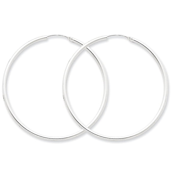 Sterling Silver 2mm Hoop Earrings