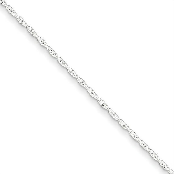 FJC Finejewelers Sterling Silver 2mm Singapore Chain Anklet