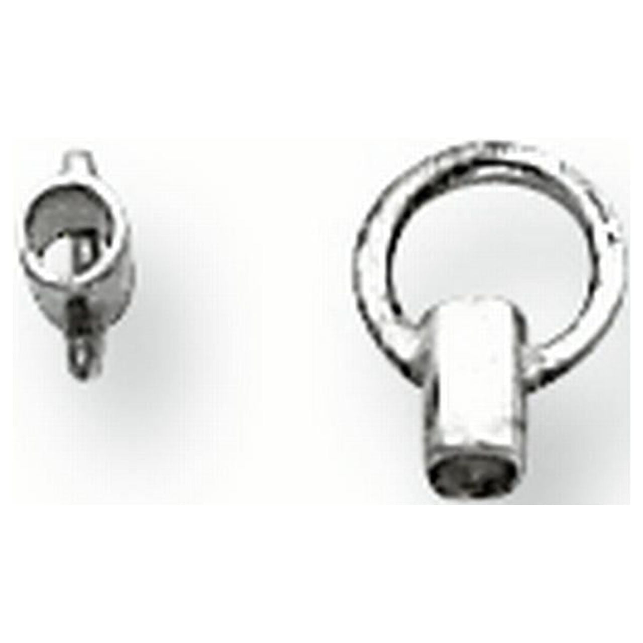Sterling Silver 3.0 x 2.0mm Crimp End