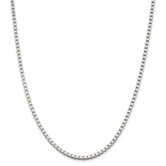 Sterling Silver 3.00mm Box Chain Necklace - 39.6 Grams - 30 Inch