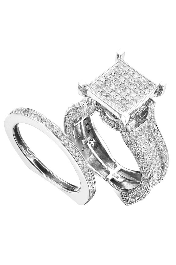 Sterling Silver 3/4ct TDW Diamond Anniversary Ring