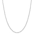 thumbnail image 1 of Sterling Silver 3.5mm Fancy Heart Link Necklace, 1 of 1