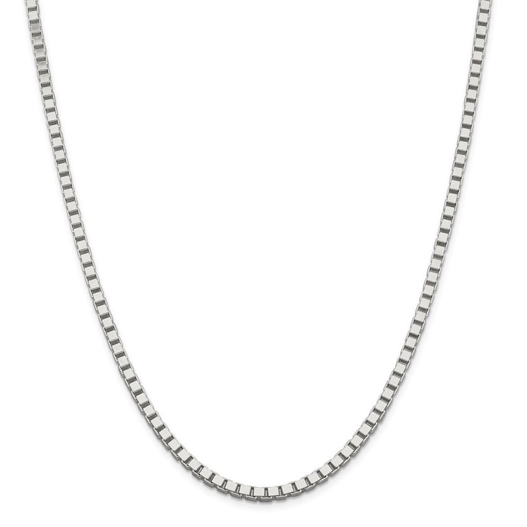 Sterling Silver 3.75mm Box Chain Necklace - 46.5 Grams - 24 Inch