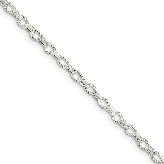 Sterling Silver 3.75mm Fancy Rolo Chain