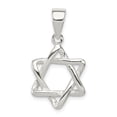 thumbnail image 1 of Sterling Silver 3-D Star of David Pendant Charm, 1 of 4