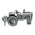 thumbnail image 1 of Sterling Silver 30" 1.2mm Box Chain 3D Old Farm Tractor Pendant Necklace, 1 of 2