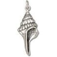 thumbnail image 1 of Sterling Silver 30" 1.2mm Box Chain Conch Nautilus Beach Seashell Pendant Necklace, 1 of 2