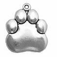 thumbnail image 1 of Sterling Silver 30" 1.2mm Box Chain Rounded Cat Or Dog Paw Print Pendant Necklace, 1 of 2