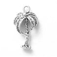thumbnail image 1 of Sterling Silver 30" 1mm Box Chain 3D Large Leaf Palm Tree Pendant Necklace, 1 of 2