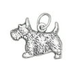 thumbnail image 1 of Sterling Silver 30" 1mm Box Chain 3D Scottish Terrier Dog Breed Pendant Necklace, 1 of 2