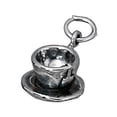 thumbnail image 1 of Sterling Silver 30" 1mm Box Chain Cup Saucer Pendant Necklace, 1 of 2