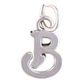 thumbnail image 1 of Sterling Silver 30" 1mm Box Chain Scrolled Letter B Pendant Necklace, 1 of 2