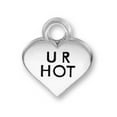 thumbnail image 1 of Sterling Silver 30" 1mm Box Chain U R HOT Valentines Candy Heart Pendant Necklace, 1 of 2