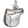 thumbnail image 1 of Sterling Silver 30" .8mm 3D Equestrians Horse Riders English Riding Saddle Pendant Necklace, 1 of 2