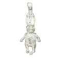 thumbnail image 1 of Sterling Silver 30" .8mm Box Chain 3D Moveable Rabbit Pendant Necklace, 1 of 2