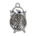 thumbnail image 1 of Sterling Silver 30" .8mm Box Chain 3D Windup Alarm Clock Pendant Necklace, 1 of 2