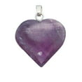 thumbnail image 1 of Sterling Silver 30" .8mm Box Chain Amethyst Heart Pendant Necklace, 1 of 2