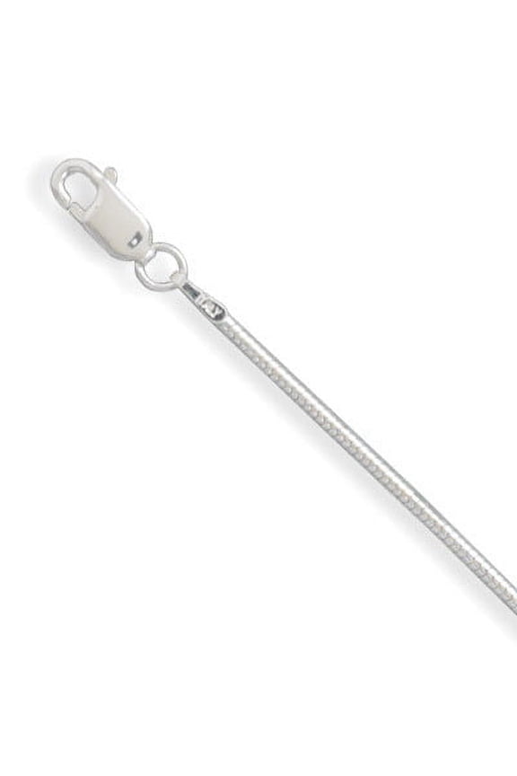 Sterling Silver 30 Inch Italian Snake Chain Necklace 1.5mm Wide With Lobster Clasp