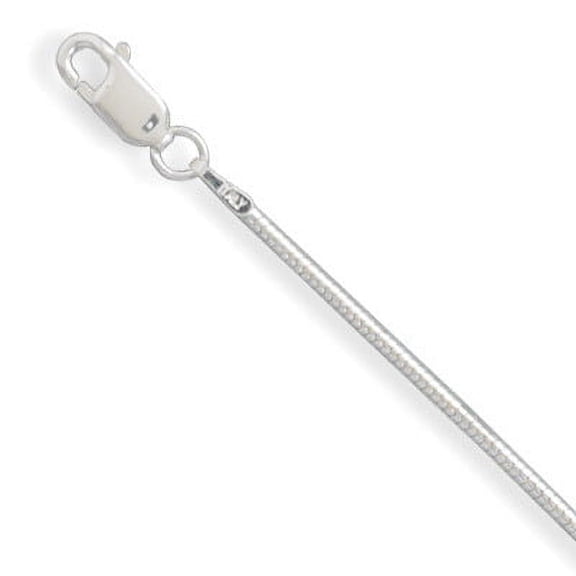 Sterling Silver 30 Inch Italian Snake Chain Necklace 1.5mm Wide With Lobster Clasp