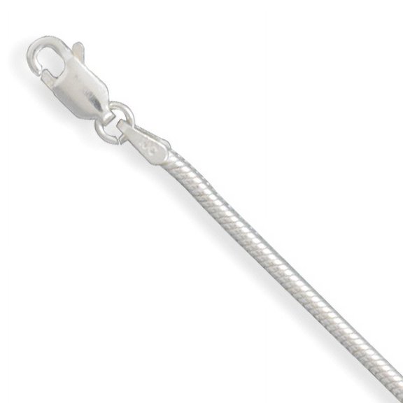 Sterling Silver 30 Inch Italian Snake Chain Necklace 1.9mm Wide With Lobster Clasp