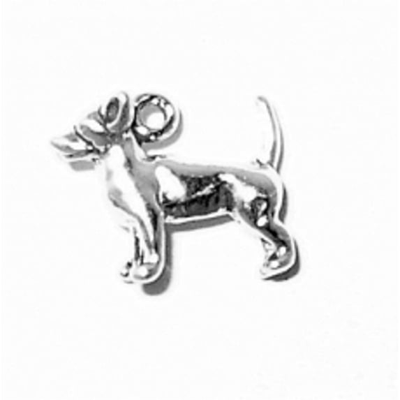 Sterling Silver 30" Unisex 1.5mm Box Chain 3D Small Standing Chihuahua Dog Breed Pendant Necklace