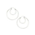 thumbnail image 1 of Sterling Silver 36mm Double Hoop Earrings, 1 of 1