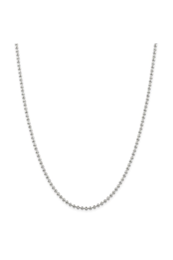 Sterling Silver 3mm Bead Anklet - 6.5 Grams - 10 Inch