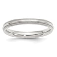 thumbnail image 1 of Sterling Silver 3mm Comfort Fit Milgrain Size 10 Band Ring, 1 of 2