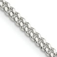 thumbnail image 1 of Sterling Silver 3mm Curb Chain (18 X 3) Made In India qcb080-18, 1 of 5