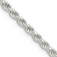 thumbnail image 1 of Sterling Silver 3mm Diamond-Cut Rope Chain (20 X 3) Made In Italy qdc070-20, 1 of 5