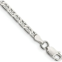 Sterling Silver 3mm Flat Anchor Chain (7 X 3) Made In Italy qan080-7