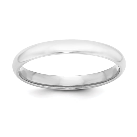 Sterling Silver 3mm Half-Round Band