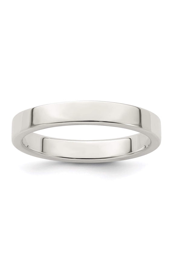 Sterling Silver 3mm Lightweight Flat Size 13 Band QWFB030