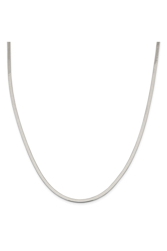 Sterling Silver 3mm Magic Herringbone Chain - 6.5 Grams - 20 Inch - Lobster Claw