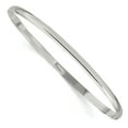 thumbnail image 1 of Sterling Silver 3mm Solid Polished Plain Slip-On Bangle Bracelet, 1 of 3