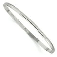 thumbnail image 1 of Sterling Silver 3mm Solid Polished Plain Slip-On Bangle Bracelet, 1 of 4