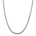 thumbnail image 1 of Sterling Silver 4.25mm D-Cut Rope Chain Necklace - 27.9 Grams - 16 Inch - Lobster Claw, 1 of 4