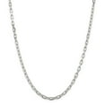thumbnail image 1 of Sterling Silver 4.3mm Fancy Diamond-cut Open Link Cable Chain, 1 of 3