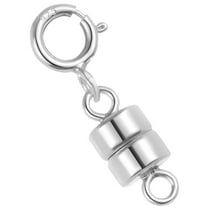 Sterling Silver 4.5 mm Magnetic Clasp Converter for Jewelry and Necklaces