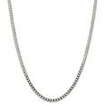 thumbnail image 1 of Sterling Silver 4.5mm Close Link Flat Curb Chain Necklace - 10.0 Grams - 18 Inch, 1 of 2
